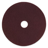 Scotch-Brite SPPP20 Surface Preparation Pad Plus, 20" Diameter, Maroon, 5/carton