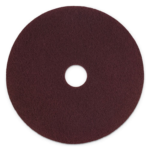 Scotch-Brite SPPP20 Surface Preparation Pad Plus, 20" Diameter, Maroon, 5/carton