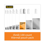 Scotch TP5854-100 Laminating Pouches, 5 Mil, 9" X 11.5", Gloss Clear, 100/pack