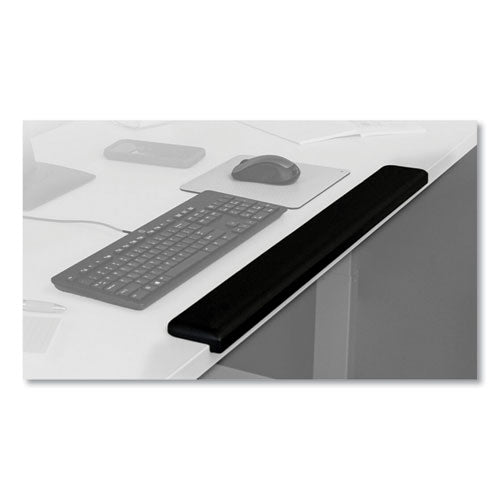 3M WR200B Gel Wrist Rest for Standing Desks, 30.13 x 3.25, Black