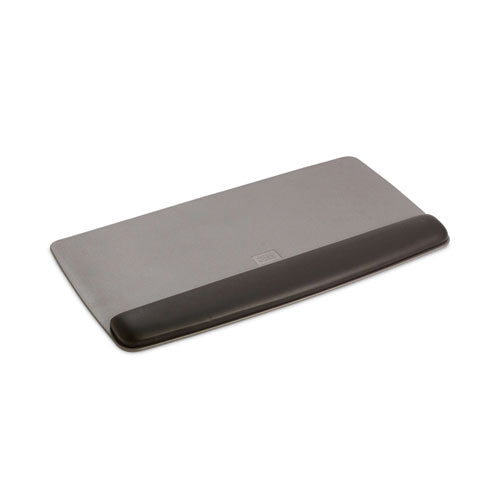 3M WR420LE Antimicrobial Gel Keyboard Wrist Rest Platform, 19.6 x 10.6, Black/Gray/Silver
