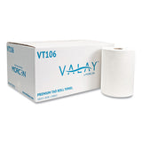 Morcon Tissue VT106 10 Inch Tad Roll Towels, 1-Ply, 10" X 550 Ft, White, 6 Rolls/carton