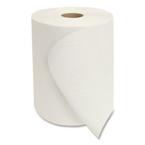 Morcon Tissue W61000 Morsoft Universal Roll Towels, 1-Ply, 8" x 1,000 ft, White, 6 Rolls/Carton