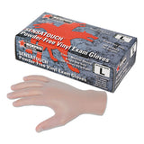 MCR Safety 5010M Sensatouch Clear Vinyl Disposable Medical Grade Gloves, Medium, 100/Box, 10 Box/Carton