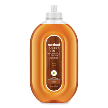 Method 817939005620 Squirt + Mop Wood Floor Cleaner, Almond Scent, 25 Oz Squirt Bottle