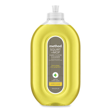 Method 00563CT Squirt + Mop Hard Floor Cleaner, 25 Oz Spray Bottle, Lemon Ginger, 6/carton