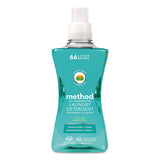 Method 01489 4x Concentrated Laundry Detergent, Beach Sage, 53.5 Oz Bottle, 4/carton