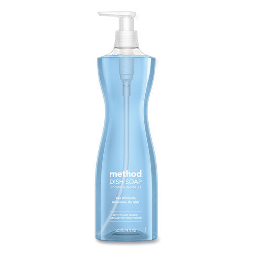 Method 318972 Dish Soap Pump, Hour-Glass Bottle Shape, Sea Minerals Scent, 18 oz Pump Bottle, 6/Carton