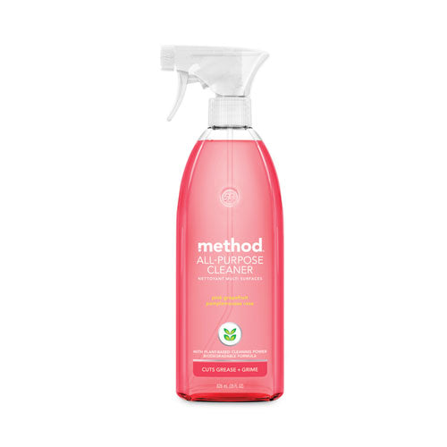 Method 377544 All-Purpose Cleaner, Pink Grapefruit, 28 Oz Spray Bottle