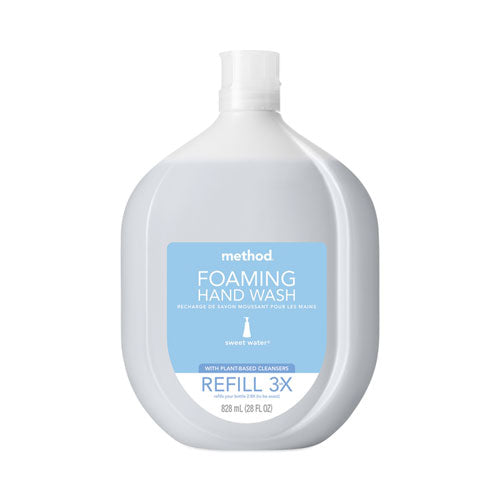 Method 378022 Foaming Hand Wash Refill Tub, Sweetwater Scent, 28 oz, 4/Carton