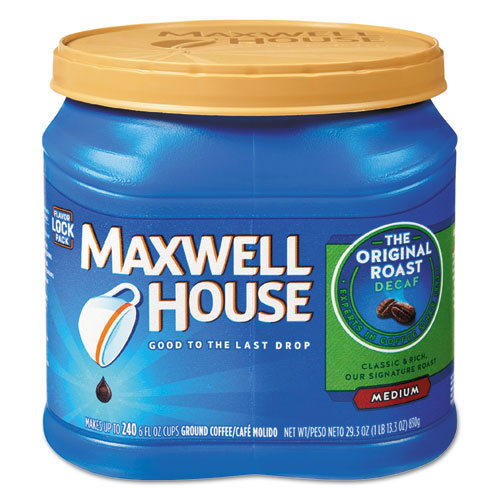Maxwell House GEN04658 Coffee, Decaffeinated Ground Coffee, 29.3 Oz Can