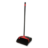O-Cedar Commercial 96208 Maxi-Plus Lobby Dust Pan With Rear Wheels, 13 X 35, 30" Handle, Plastic, Black, 6/carton