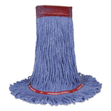Nexstep Commercial Products 97156 MaxiClean Loop-End Mop, Cotton/Synthetic, 20 oz, Blue