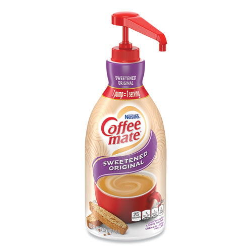 Coffee Mate 12039938 Liquid Coffee Creamer, Sweetened Original, 1500ml Pump Dispenser