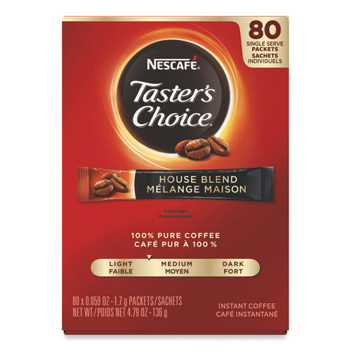 Nescaf 11005773 Taster's Choice Stick Pack, House Blend, 80/box