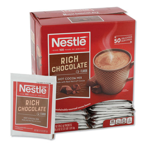 Nestlé 12098978 Hot Cocoa Mix, Rich Chocolate, .71oz, 50/box