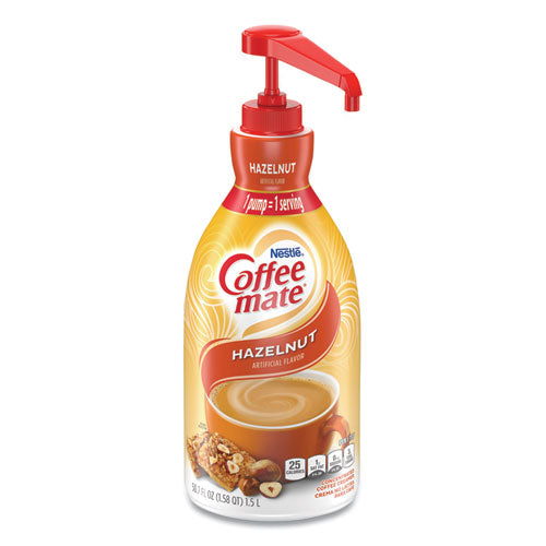 Coffee Mate 12039865 Liquid Coffee Creamer, Hazelnut, 1500ml Pump Bottle