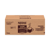 Nestlé 12096919 Hot Cocoa Mix, Dark Chocolate, 0.71 Packets, 50 Packets/Box, 6 Boxes/Carton