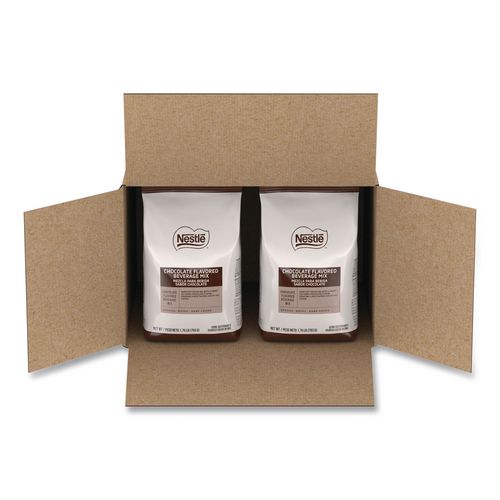 Nescaf 12291069 Premium Hot Chocolate Mix, Rich Chocolate, 1.75 lb Bag, 6/Carton