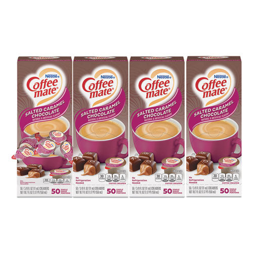Coffee Mate 12220663 Liquid Coffee Creamer, Italian Sweet Creme, 0.38 Oz Mini Cups, 50/box, 4 Boxes/carton, 200 Total/carton