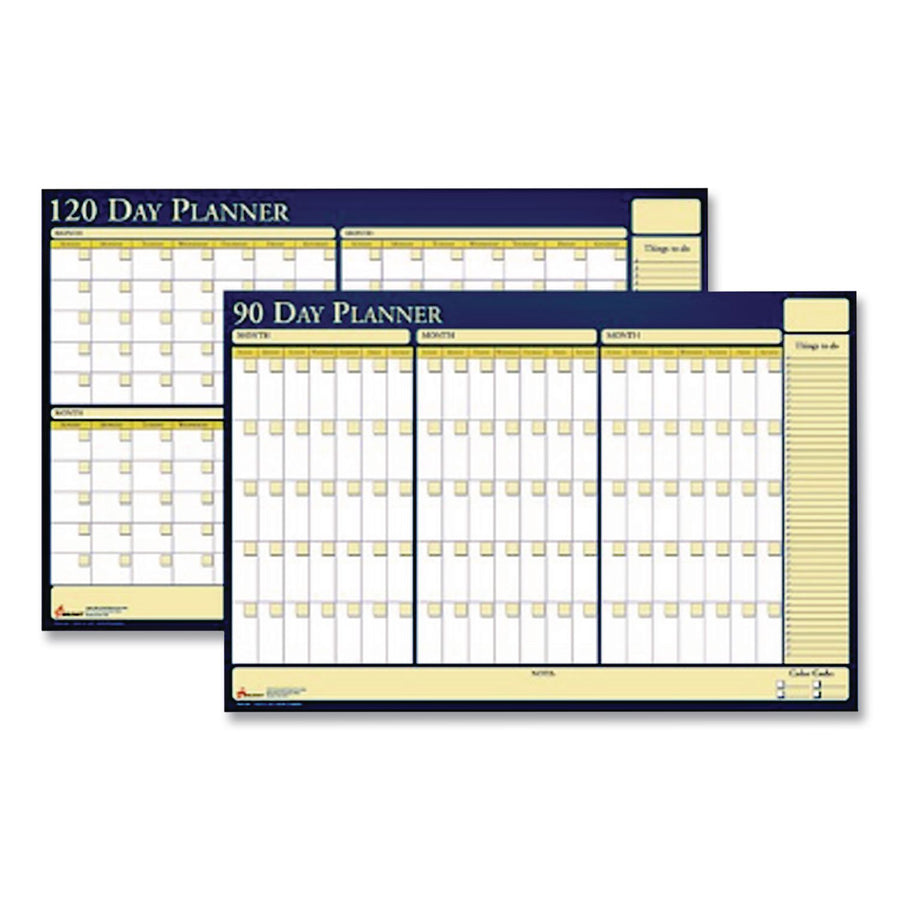 Abilityone 7520-01-207-4057 7520012074057, SKILCRAFT 30-Day Non-Dated Erasable Flexible Planner, 36 x 24, White/Yellow/Blue Sheets