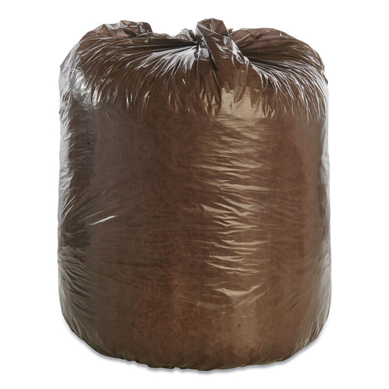 Abilityone 8105-01-560-4930 8105015604930, SKILCRAFT Controlled Life Cycle Bags, 30 gal, 0.8 mil, 30" x 36", Brown, 30/Box