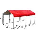 Classic Steel Carport W12' x L20'